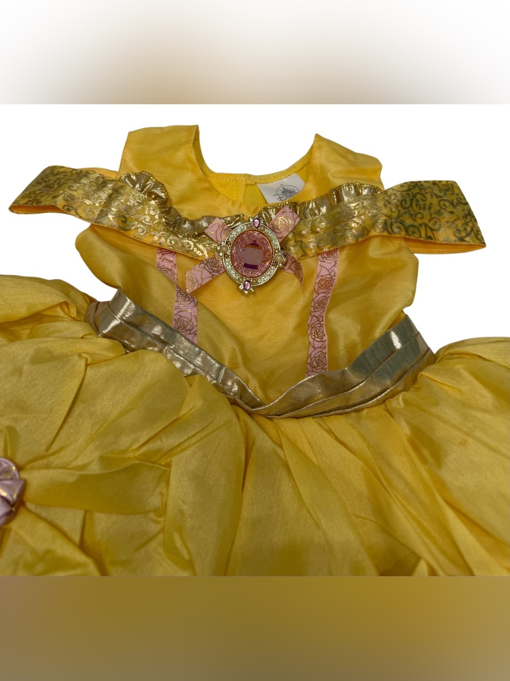 Disney Store Princess Baby Belle Dress Yellow Size 6-12 month